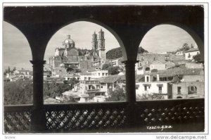 RP; View through arches, Taxco, Mexico, PU-1976