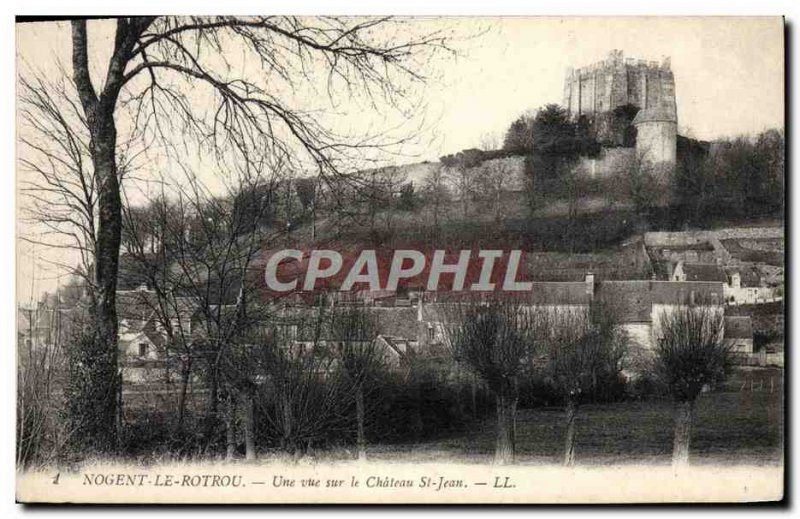 Old Postcard Nogent Le Rotrou A view on the Chateau St Jean