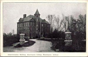 Administration Building, Huntington College, Huntington IN Vintage Postcard U70