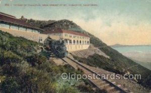 Mt Tamalpais, CA USA Train Railroad Station Depot 1910 light wear postal used...