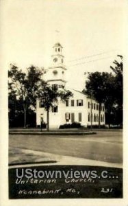 Real Photo, Unitarian Church - Kennebunk, Maine ME  