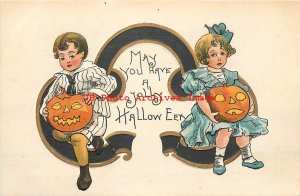 277015-Halloween, Leubrie & Elkus No 2231-5, HB Griggs, Children Sit with JOLs