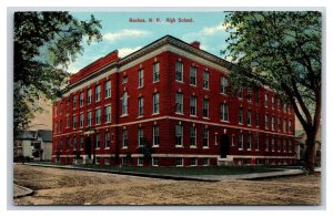 High School Building Nashua New Hampshire NH UNP DB Postcard W13