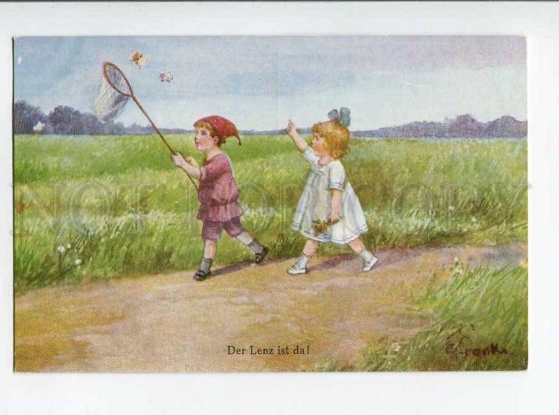 264811 Charming Kids BUTTERFLY Net Entomologist Vintage PC