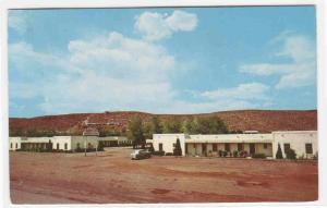 Pueblo Motel White's City Carlsbad Caverns New Mexico 1957 postcard