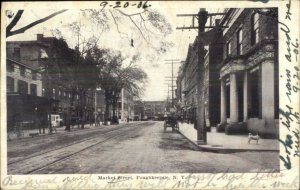 Poughkeepsie NY Market St. 1906 Postcard