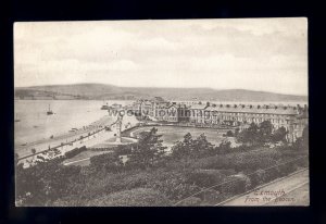 TQ3028 - Devon - View along Exmouth's Seafront from the Beacon - postcard 