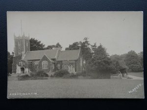 Norfolk SANDRINGHAM Church - Old RP Postcard by W. Ralph