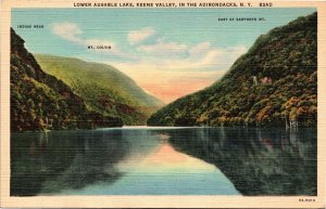 Postcard NY Adirondacks Lower Ausable Lake Keene Valley