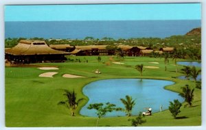 MAKAHA INN, Oahu Hawaii HI ~ Birdseye Hotel & GOLF COURSE ca 1960s Postcard