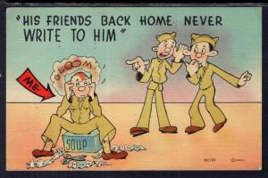 His Friends Back Home Never Write Military Comic BIN