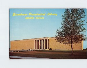 Postcard Eisenhower Presidential Library, Abilene, Kansas