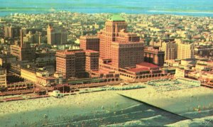 Vintage Postcard Chalfonte-Haddon Hall Resort Hotel Boardwalk Atlantic City NJ