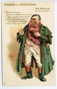 Mr. Weller Pickwick Papers Charles Dickens Tuck Signed Kyd Postcard