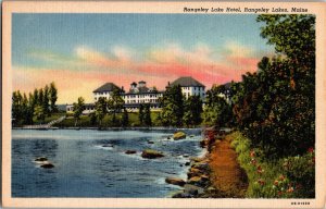 Rangeley Lake Hotel, Rangeley Lakes, Maine Vintage Postcard KL3