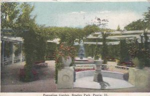 Illinois Peoria Pompeiian Garden Bradley Park 1909