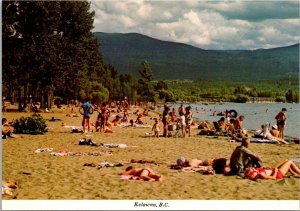 Canada British Columbia Kelowna Beach Scene