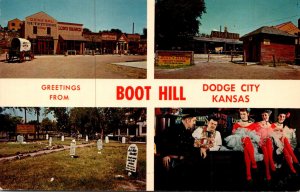 Greetings From Boot Hill Dodge City Kansas Split View