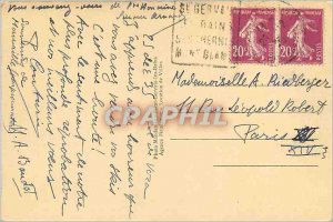 Postcard Old Saint Gervais les Bains Bellevue alt 1780 m and Mont Blanc Ski S...