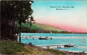 View of Mountain Lake, Belvidere NJ Vintage Postcard N60