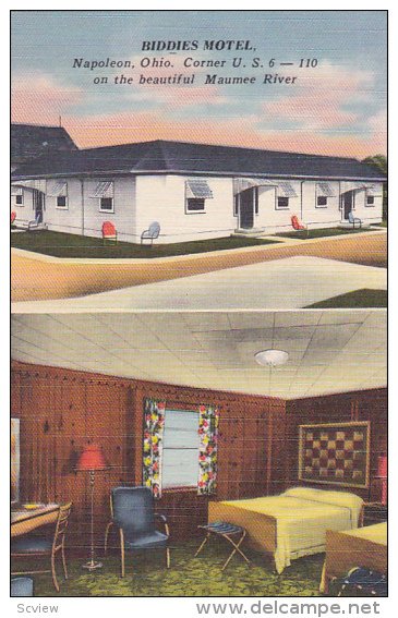 Biddies Motel , NAPOLEON , Ohio , 30-40s