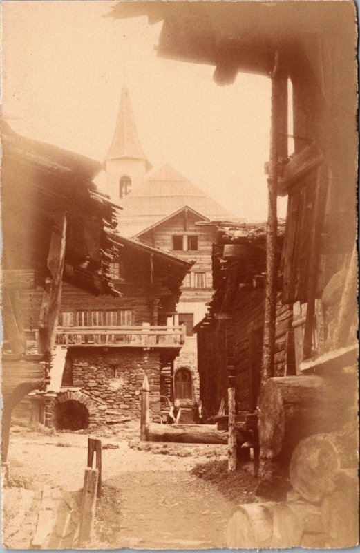 Switzerland Kippel in Lötschen Vintage RPPC C176