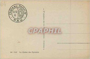 Old Postcard Pau La Chaine des Pyrenees