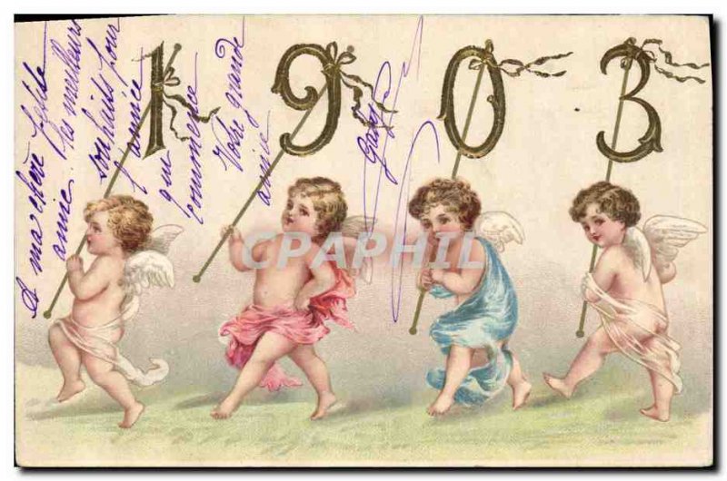 Old Postcard Angels Fancy Year 1903