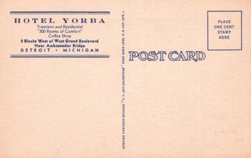 Hotel Yorba,Detroit,MI