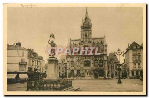 Old Postcard Compiegne Oise Place de Ville Hotel