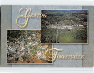 Postcard Aerial View, Graton & Forestville, California, USA