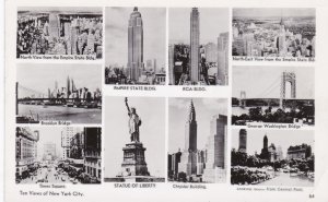 New York City 10 Views Chrysler Building Brooklyn Bridge RCA Building & More ...