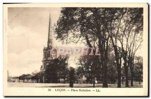 Postcard Lucon Old Place Richelieu