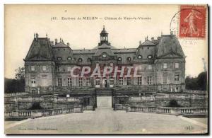 Old Postcard From Around Melun Chateau De Vaux Le Vicomte