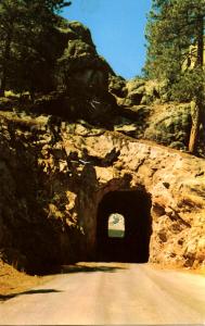 SD - Black Hills. Tunnel on Iron Mountain Road