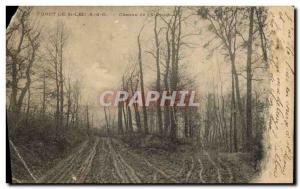 Old Postcard Foret De St Leu path L & # 39Auriette