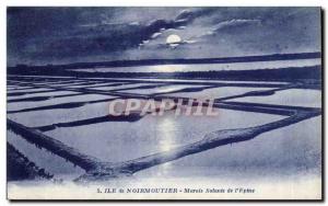 Old Postcard Noirmoutier salt marshes of Thorn