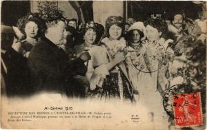 CPA PARIS Mi-Careme 1910 - Réception des Reies a l'Hotel de Ville (300305)