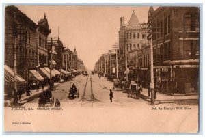 Joliet Illinois Postcard Chicago Street Exterior Building Raphael Tuck Sons 1905