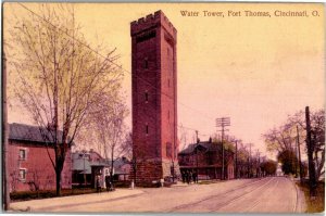 Water Tower at Fort Thomas, Cincinnati OH c1909 Vintage Postcard U37