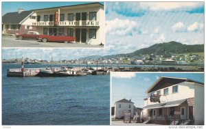 3-Views, Rendez-Vous Motel, FOX RIVER, Province of Quebec, Canada, 40-60s