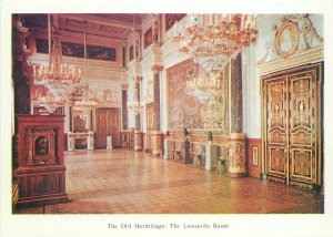 Postcard Russia Hermitage museum architecture leonardo room