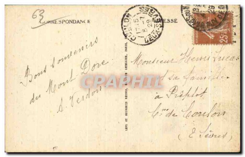 Old Postcard Le Mont Dore Interior of Thermal Establishment Time The Cure