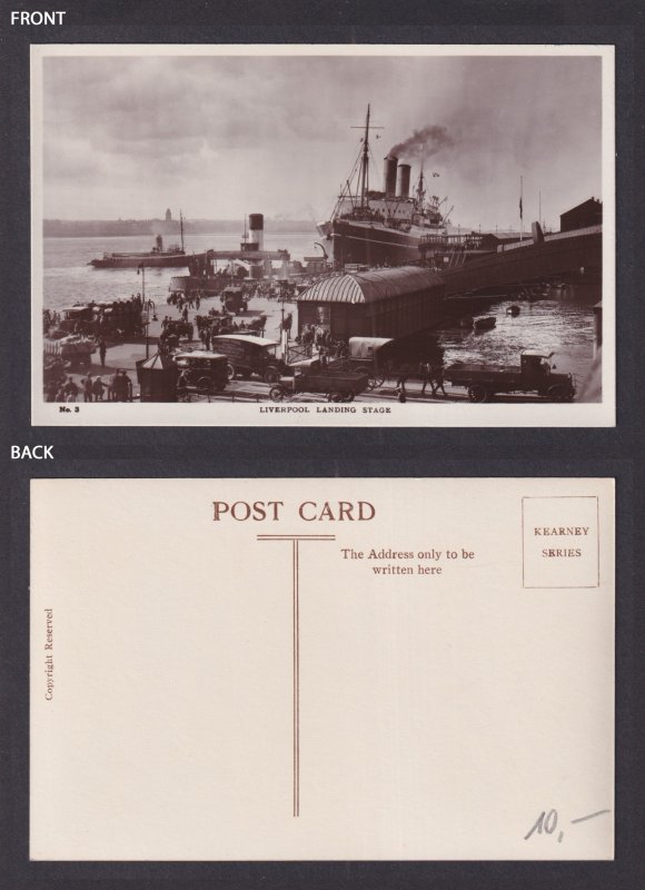 Vintage Postcard England Liverpool Landing Stage