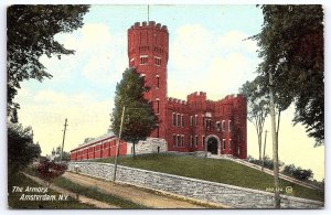 The Armory Building Amsterdam New York NY Historical Building Landmark Postcard