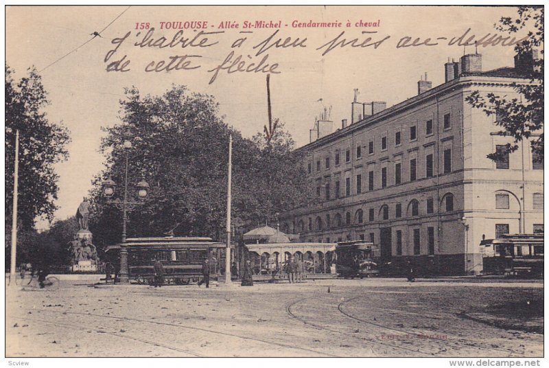 TOULOUSE, Haute Garonne, France, 1900-1910´s; Allee St-Michel - Gendarmerie ...