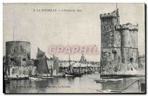 Old Postcard La Rochelle L & # 39Entree Du Port Boat