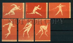500684 POLAND SPORT Athletics Vintage match labels