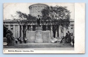 McKinley Memorial Columbus Ohio OH UNP UDB Postcard O1