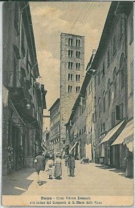 31969 AREZZO city vintage postcard - COURSE V. EMANUELE 1917-